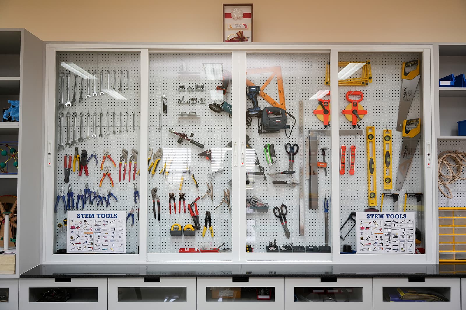 NIVA STEM Laboratory - Full display of STEM lab equipment