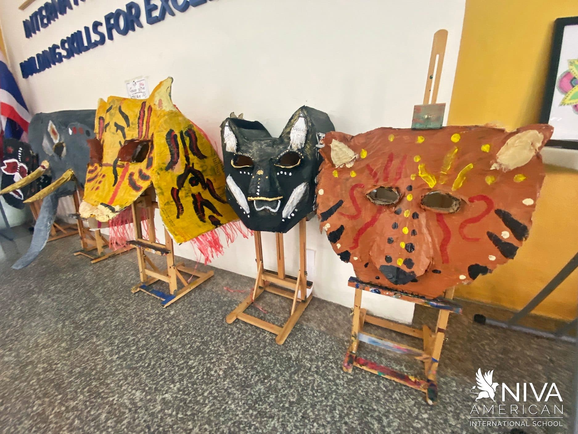NIVA Art - Display of student's masks